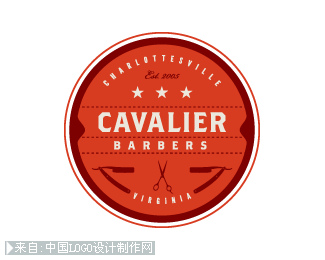 Cavalier Barbershop商标设计欣赏