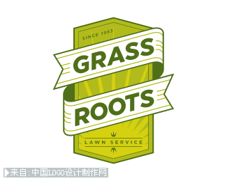 Grass Roots Lawn Service标志设计欣赏