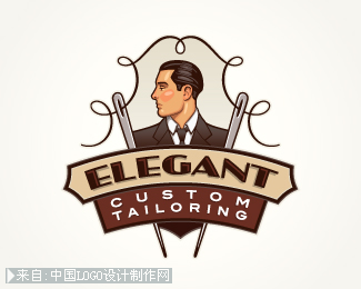 Elegant Custom Tailoring商标设计欣赏