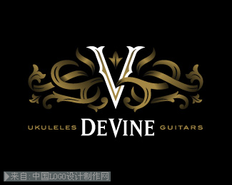 DeVine Guitars商标设计欣赏
