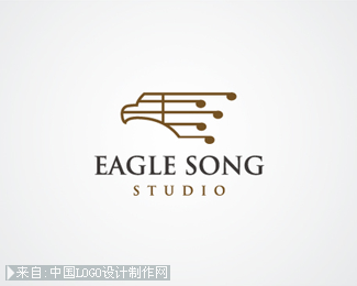 鹰歌工作室logo设计欣赏