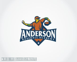 Anderson Baseball Academy标志设计欣赏