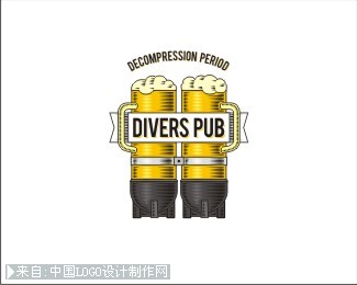 divers pub标志设计欣赏