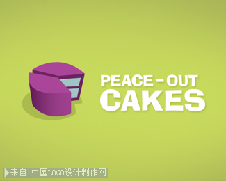 Peace Out Cakes商标设计欣赏