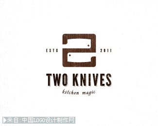 Two knives商标设计欣赏