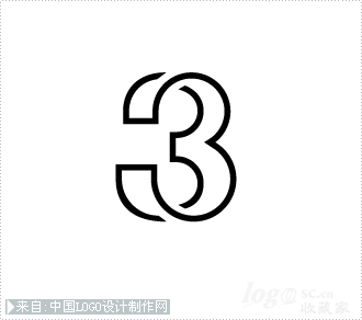 three 3logo设计欣赏