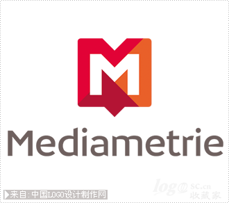 Mediametrie信息传媒logo设计欣赏