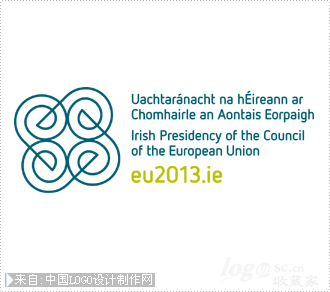 爱尔兰担任2013年上半年欧盟轮值主席国节日活动logo设计欣赏