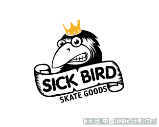 sick bird 标志设计欣赏