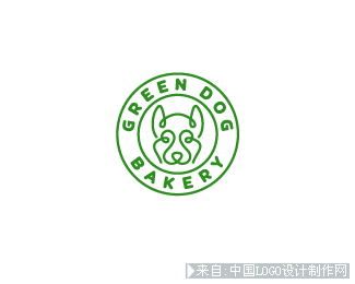 绿狗素食店logo设计欣赏