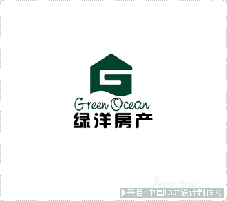 绿洋房产建筑房产logo设计欣赏