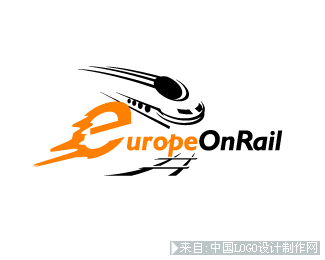 europe on rail 铁路票务公司交通运输logo设计欣赏