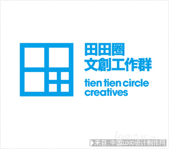 田田圈文创工作群商业服务logo设计欣赏