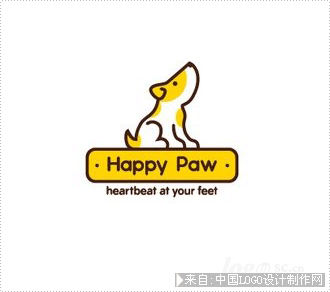 Happy Paw日用食品logo设计欣赏