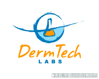 DermTech 化妆品实验室美容护肤logo设计欣赏