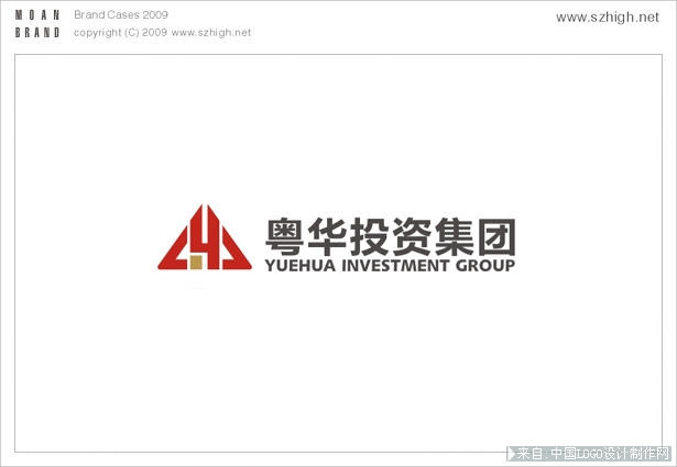 粤华投资集团金融财经logo设计欣赏