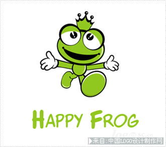 happy frog 童装服装logo欣赏