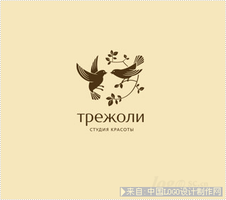 俄罗斯Трежоли美容院logo欣赏