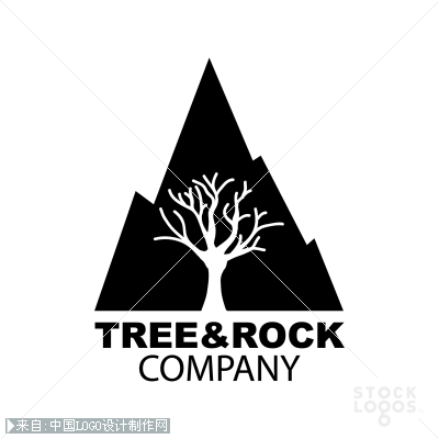 负性树木摄影公司logo设计