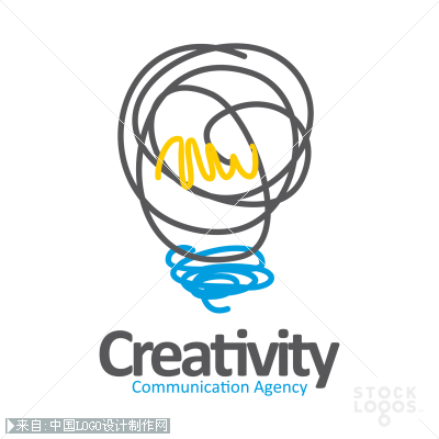 创造力通信标志设计
