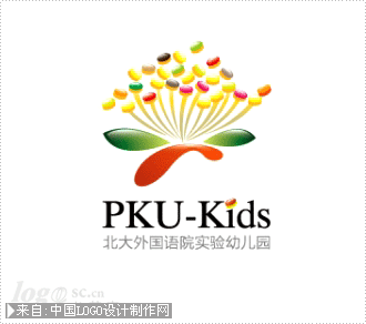 教育logo:北大外国语实验幼儿园商标欣赏