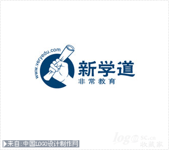 教育logo设计:新学道logo设计欣赏