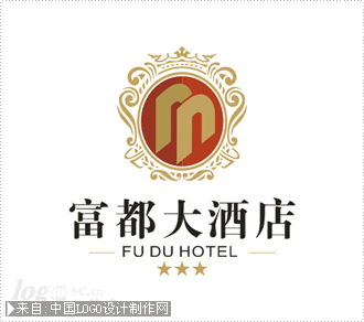 富都酒店logo设计欣赏