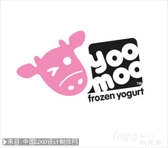 Yoomoo Frozen Yogurt酸奶商标设计欣赏