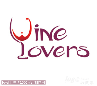 喜红酒业logo设计欣赏