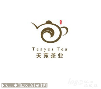 天苑茶业标志欣赏