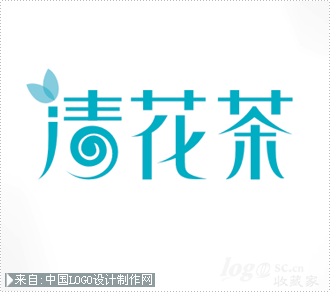 清花茶logo欣赏