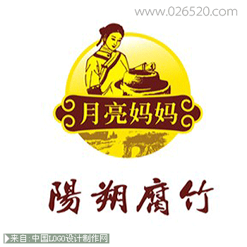 月亮妈妈阳朔腐竹食品logo设计