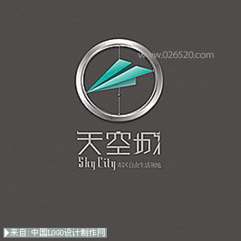 天空城房地产logo设计