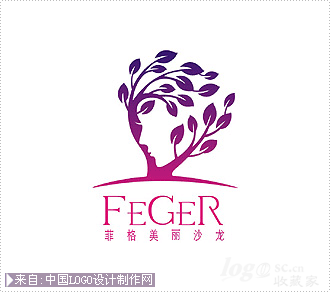 化妆护理 商标设计:化妆护理 标志:菲格美丽沙龙logo欣赏