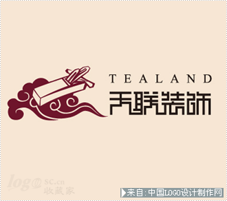 居家装饰logo:TEALAND天联装饰标志欣赏