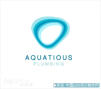 居家标志:Aquatious管道logo欣赏