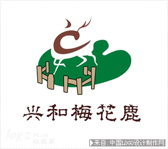 兴和梅花鹿养殖场logo设计欣赏