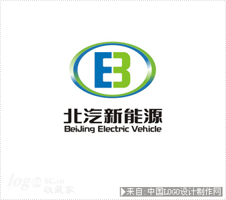化工logo:北汽新能源E3商标设计欣赏