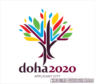 体育运动logo:卡特尔多哈2020年奥运会申奥标志欣赏