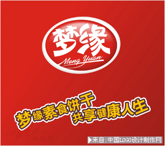 食品logo:梦缘食品标志设计欣赏