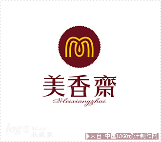 食品商标:美香斋蛋糕标志设计欣赏