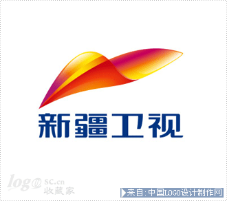 传媒logo:新疆卫视新台标logo设计欣赏