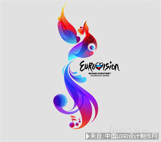 传媒公司标志:Eurovision 2009 Mosrelatidigit商标设计欣赏
