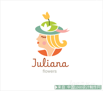 国外标志:朱莉安娜花logo设计欣赏