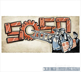 节日标志:搜搜 五一国际劳动节logo设计欣赏