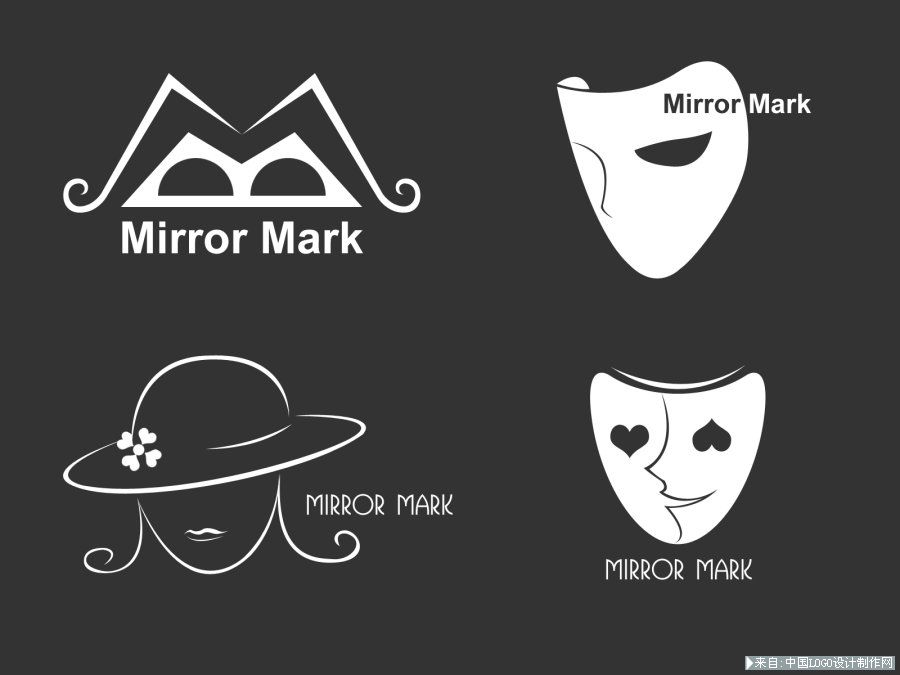 化妆品商标欣赏:Mirror Mark  镜子面具