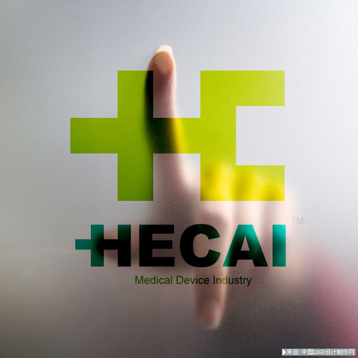 医院logo设计欣赏:HECAI Medical Device Industry