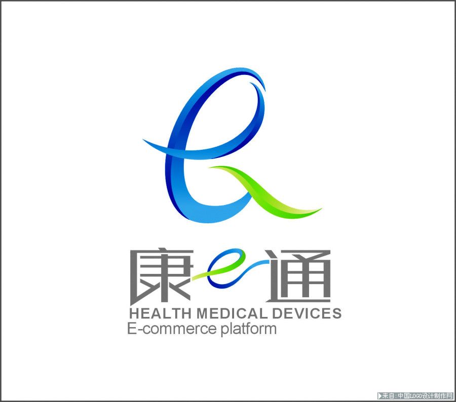 医疗标志设计欣赏:一个医疗电子商务网站标志！