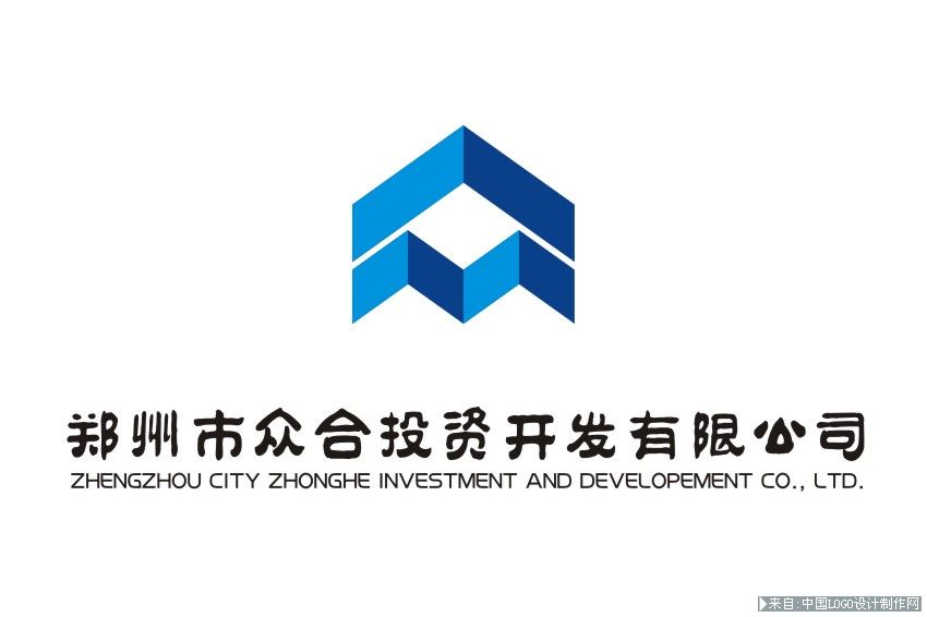 房产logo欣赏:郑州众和投资开发有限公司标志设计