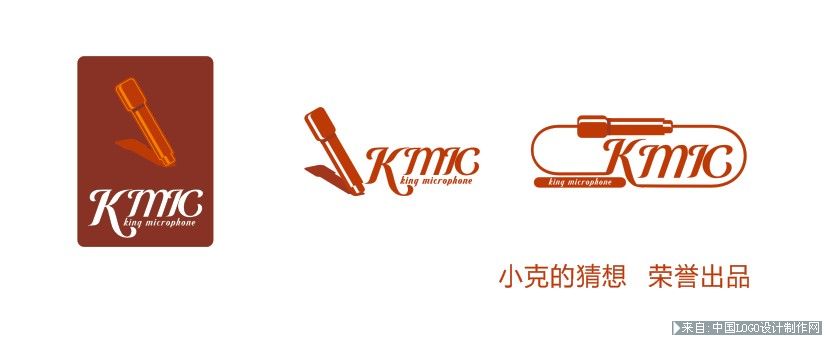 标志设计欣赏:香港麦酷科技有限公司 金麦克 K-MIC 品牌 LOGO设计欣赏 设计